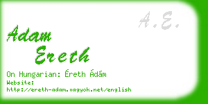 adam ereth business card